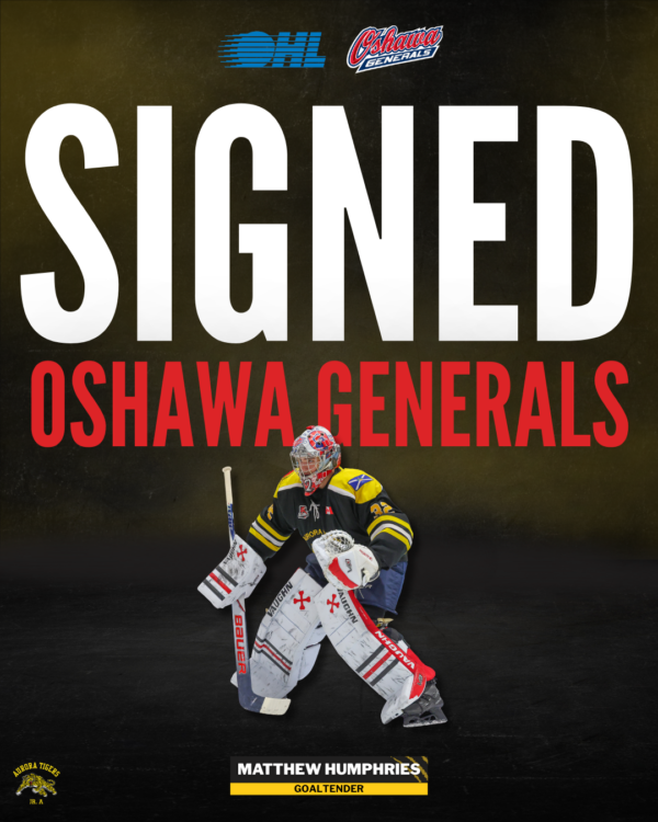 Humphries Makes Jump To OHL With Oshawa